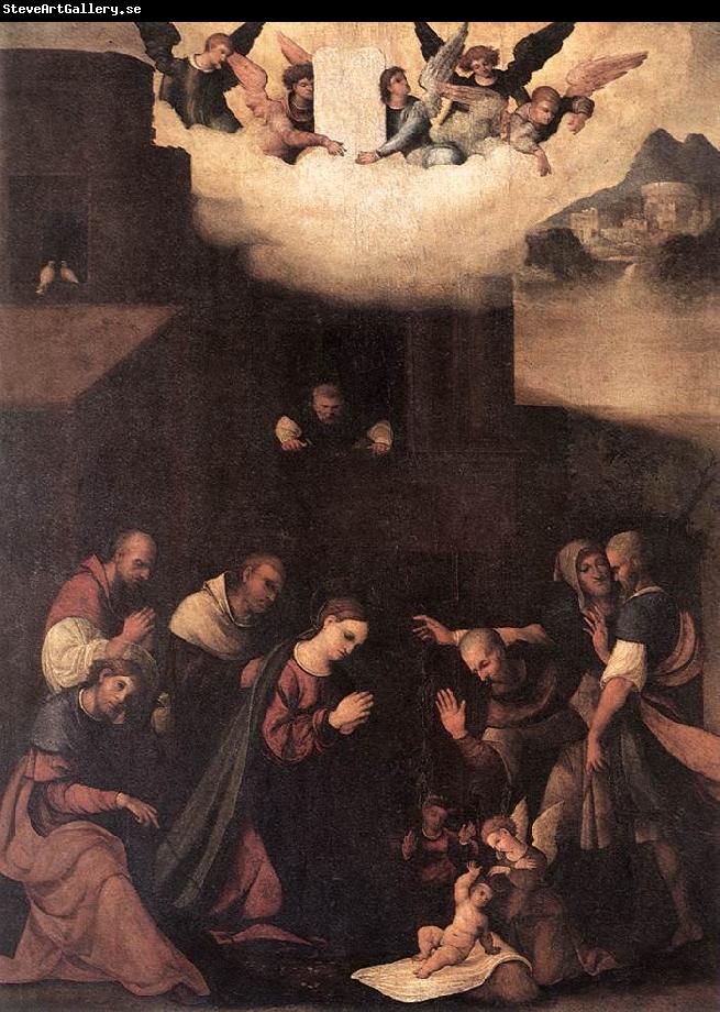 MAZZOLINO, Ludovico Adoration of the Shepherds g